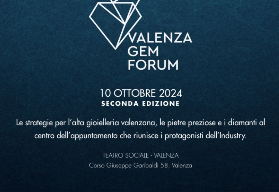 Torna la seconda edizione del VALENZA GEM FORUM